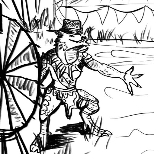 Circus Coloring Page